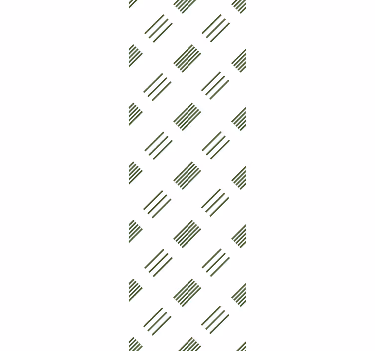 Modern rolgordijn groen en wit modern design - TenStickers