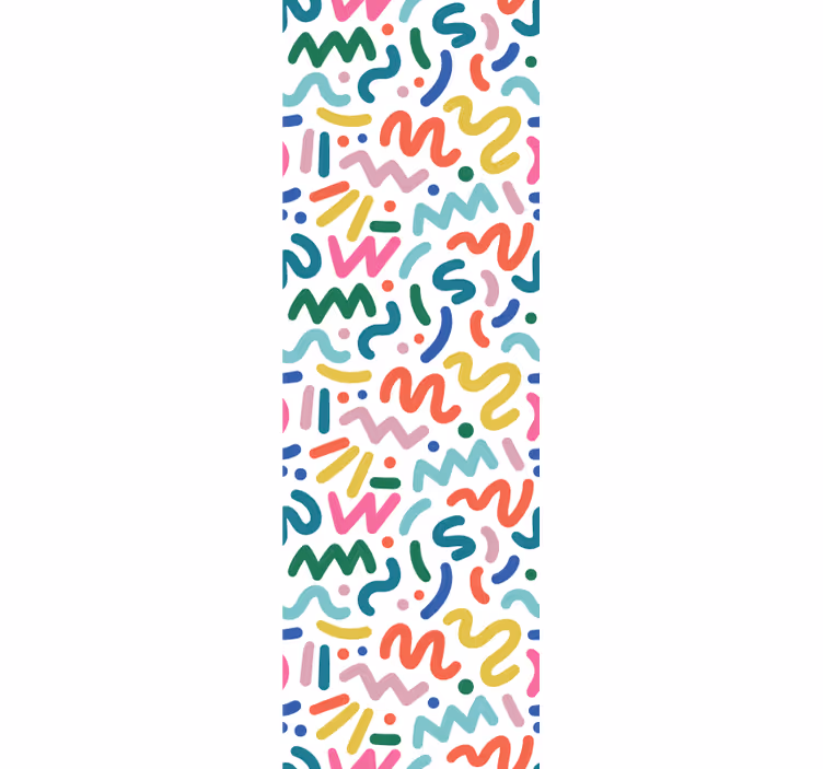 Modern rolgordijn abstract gekleurde vormen - TenStickers