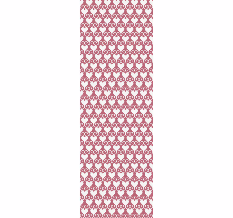 Modern rolgordijn pattern-decor verstrengelde harten - TenStickers