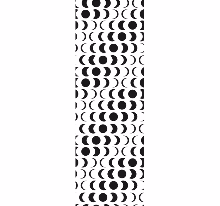 Modern rolgordijn minimalistisch maanenpatroon - TenStickers