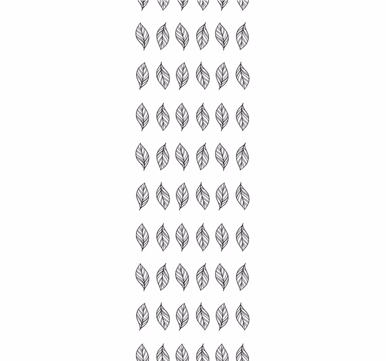 Modern rolgordijn met bladvormige minimalistische strepen - TenStickers