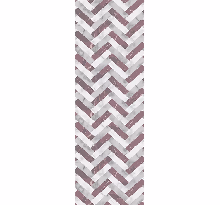 Modern rolgordijn met een patroon in mid-century stijl - TenStickers