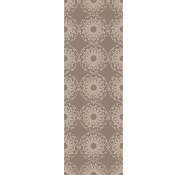Modern rolgordijn eclectische stijl beige cirkels - TenStickers