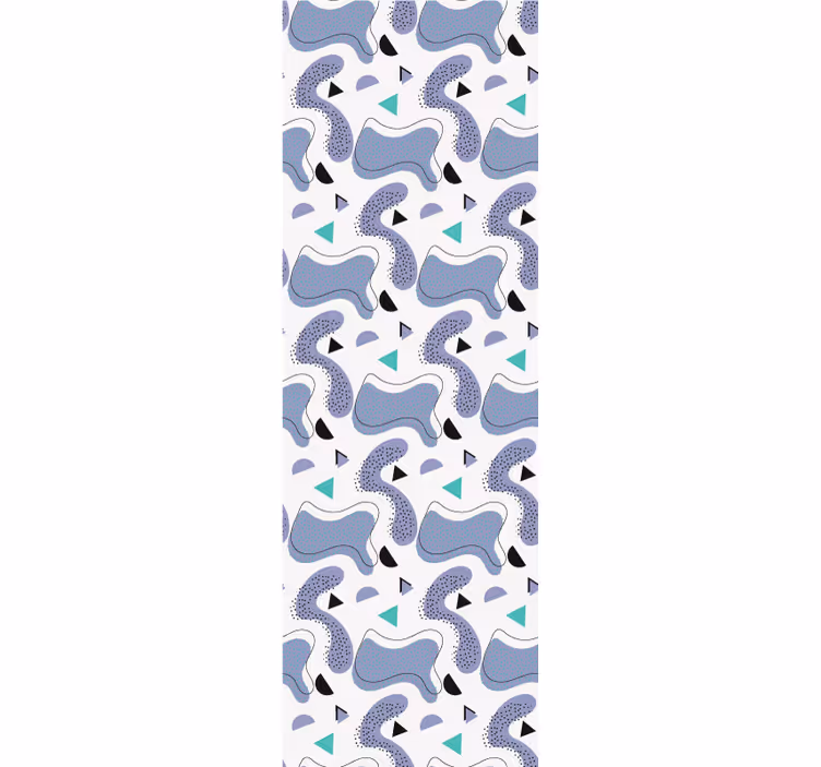 Modern rolgordijn memphis kleurmodel met witte achtergrond - TenStickers