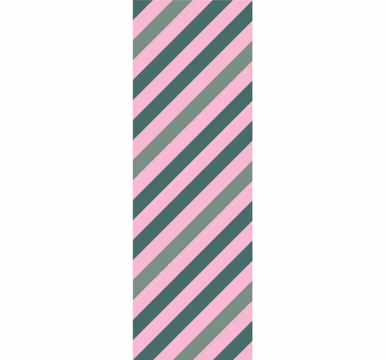 Modern rolgordijn pastelroze en groene kleurblokken - TenStickers