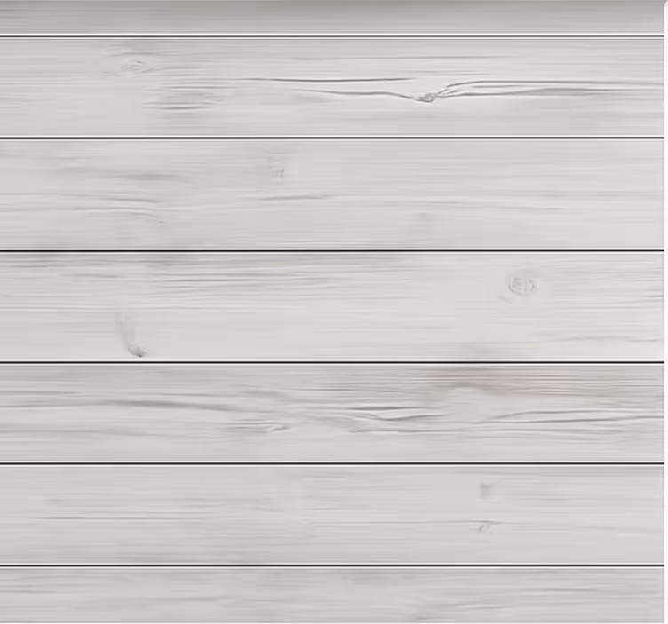 Patronen rolgordijn horizontaal wit gewassen hout - TenStickers
