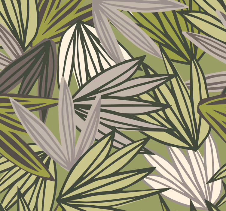 Badkamer rolgordijn jungle met bomen zonder fruit - TenStickers