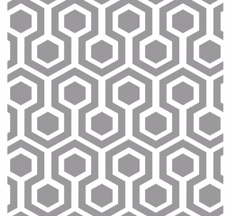 Rolgordijn grijs hexagonaal patroon - TenStickers