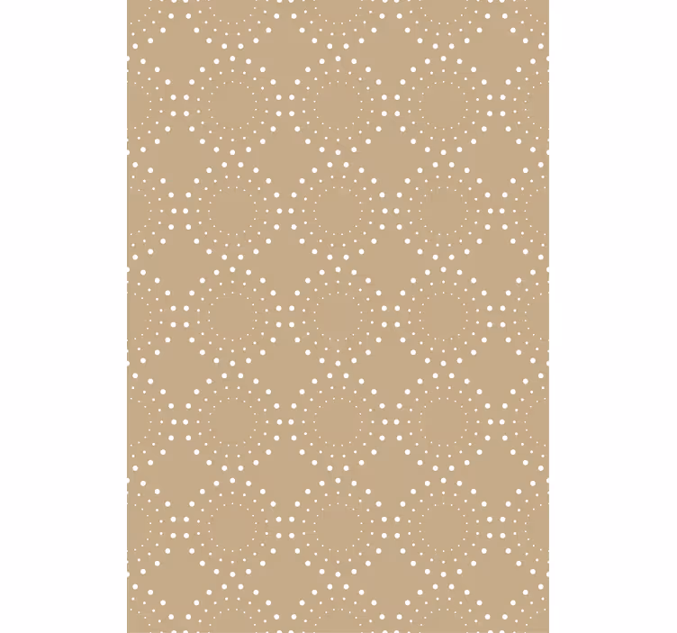 Rolgordijn beige lichtbeige achtergrond met witte cirkels - TenStickers
