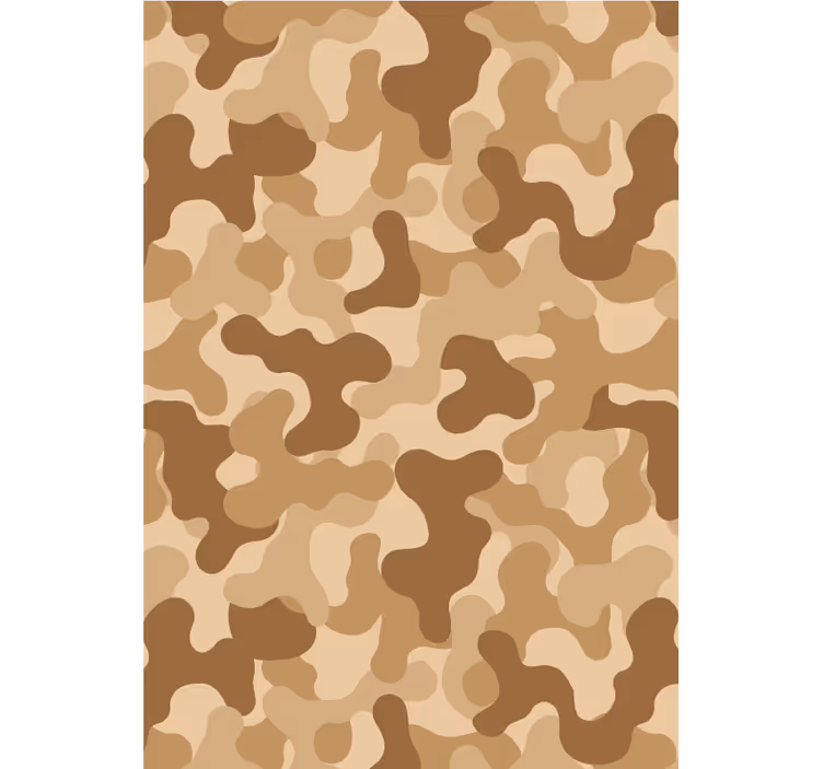 Rolgordijn beige abstract camo motief - TenStickers