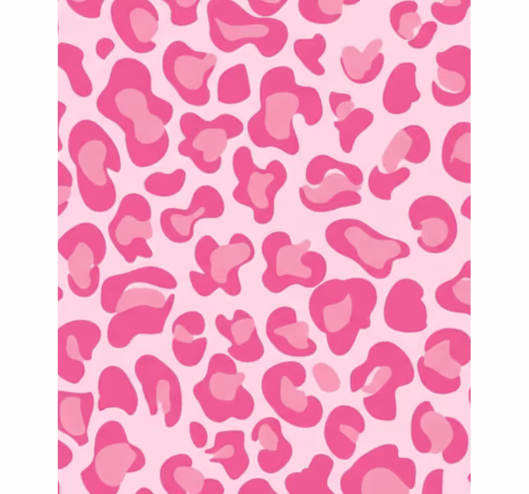Rolgordijn roze met panterprint - TenStickers