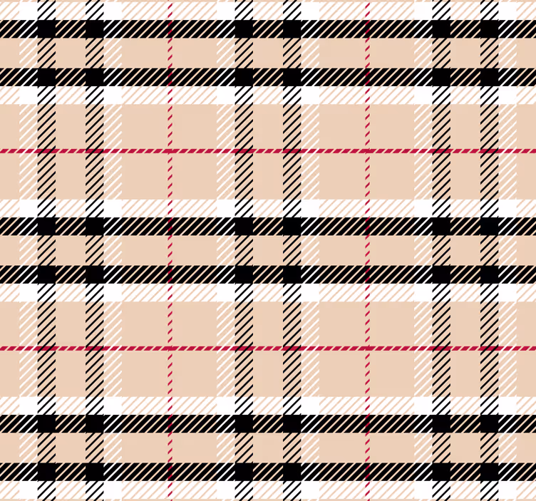Rolgordijn roze burberry ruitpatroon - TenStickers