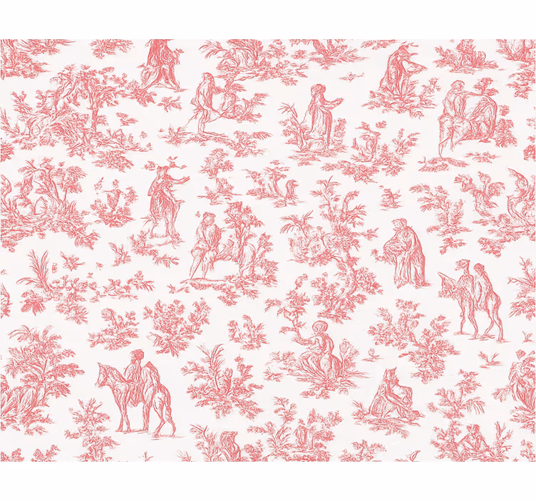 Rolgordijn roze vintage plattelandsontwerp - TenStickers