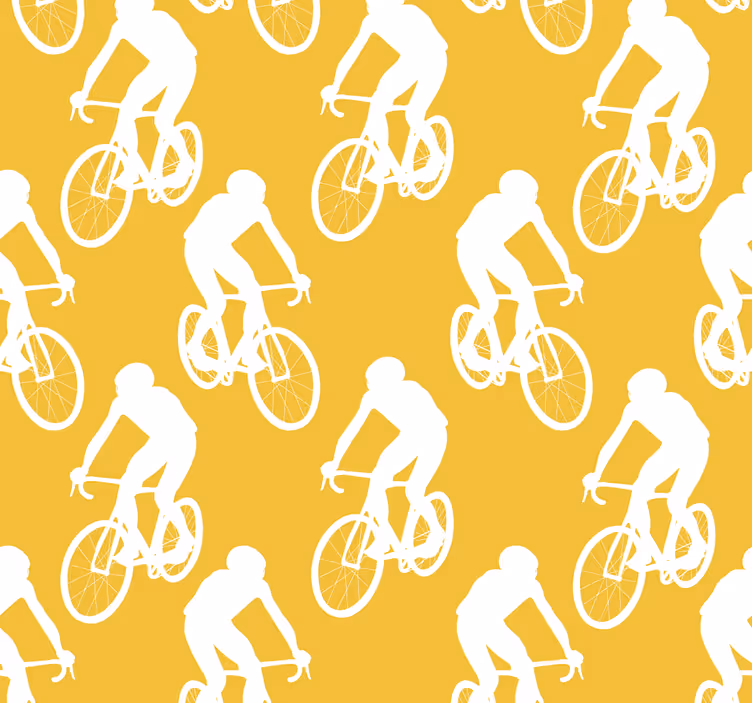 Rolgordijn geel voor fietsers - TenStickers