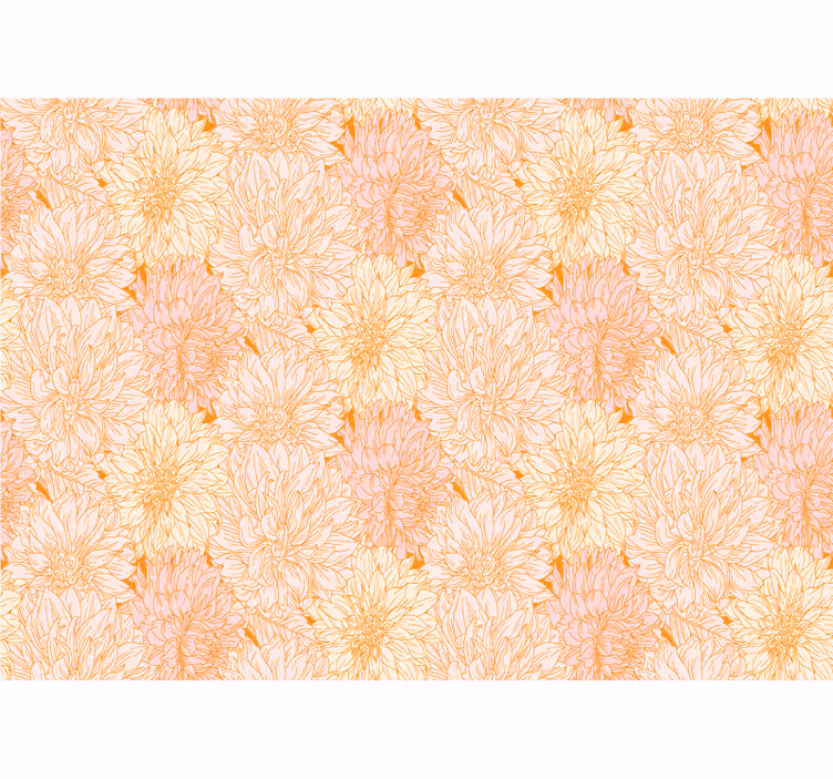 Keuken rolgordijn met veel witte dahlia's textuur - TenStickers