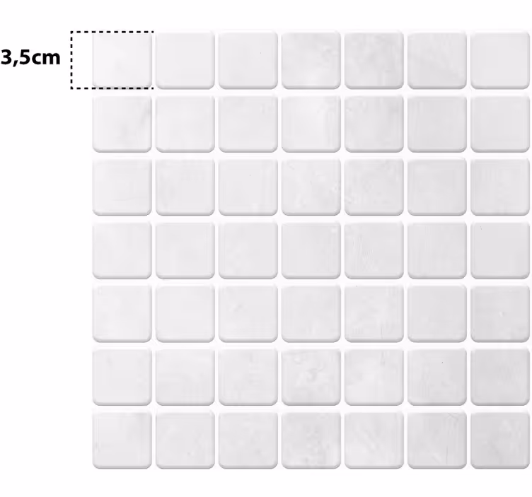 Wit rolgordijn gresite malla blanca - TenStickers