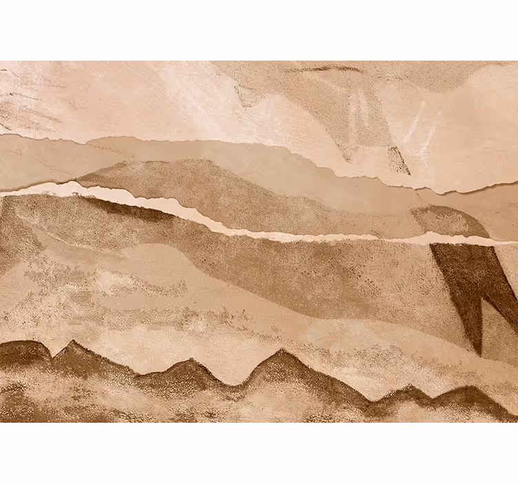 Rolgordijn beige strips van papier - TenStickers