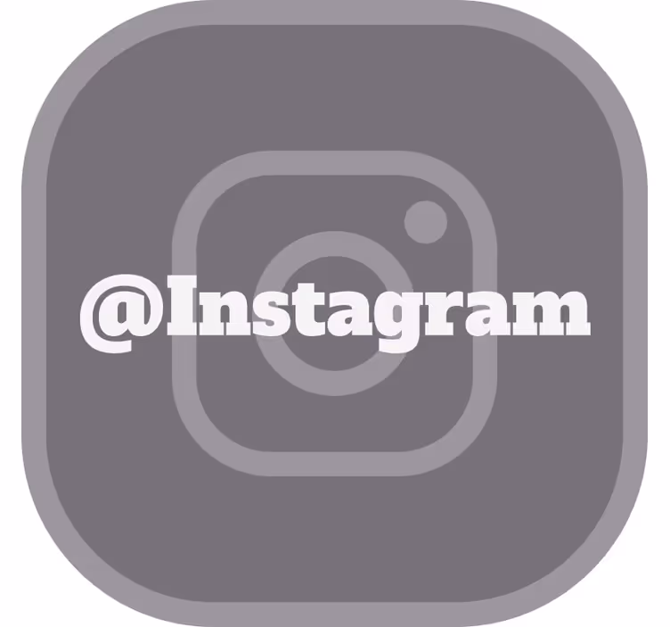 Rolgordijn grijs jouw instagram - TenStickers
