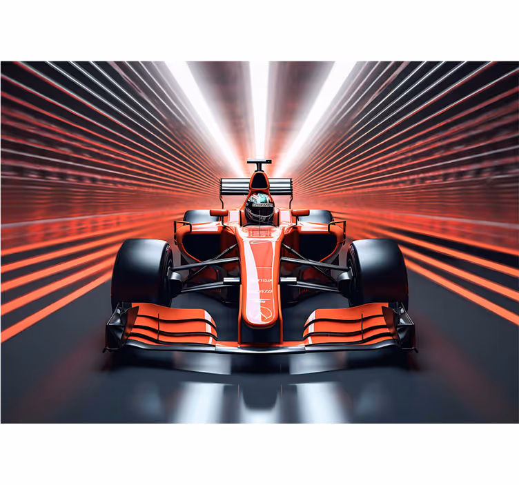 Rood rolgordijn rode formule 1 - TenStickers