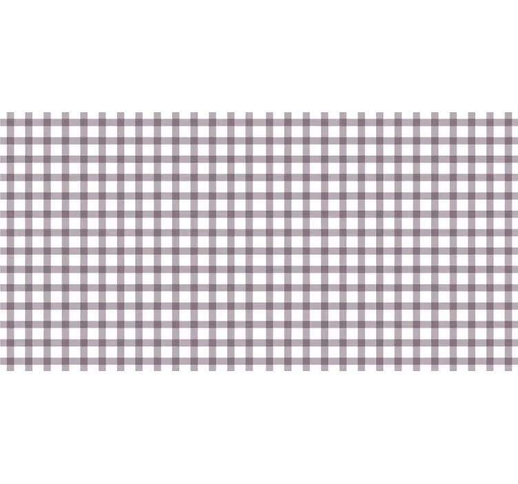 Rolgordijn paars lilac gingham - TenStickers
