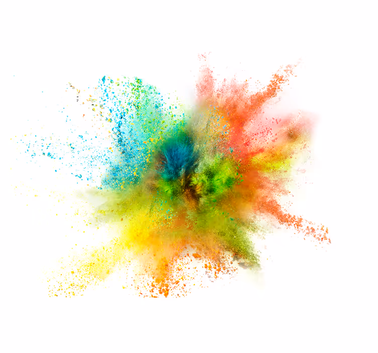 Rolgordijn woonkamer explosion splash - TenStickers