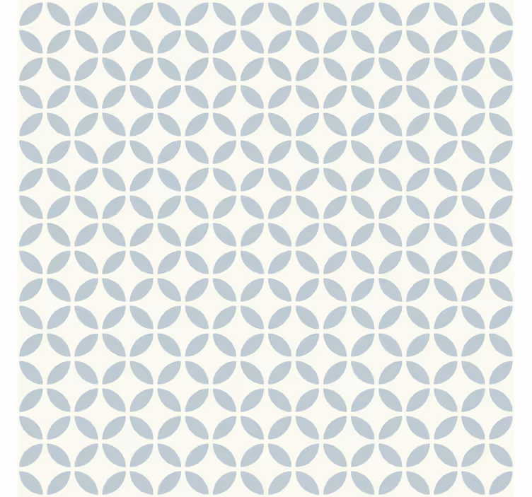 Blauw rolgordijn met cirkelvormig patroon - TenStickers