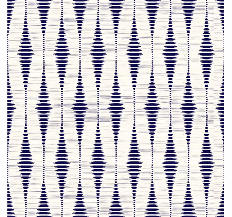 Blauw rolgordijn marineblauw rabaul ikat - TenStickers