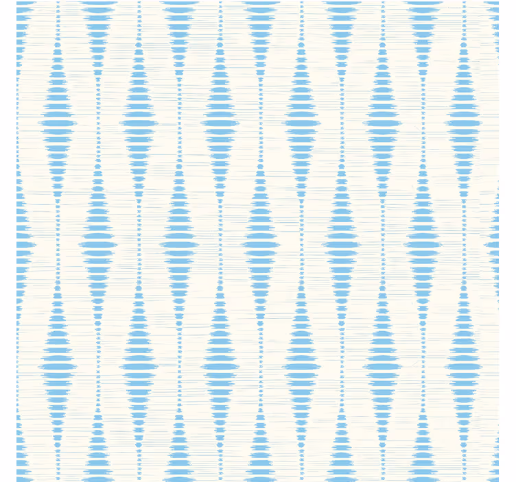 Blauw rolgordijn lichtblauwe rabaul ikat - TenStickers