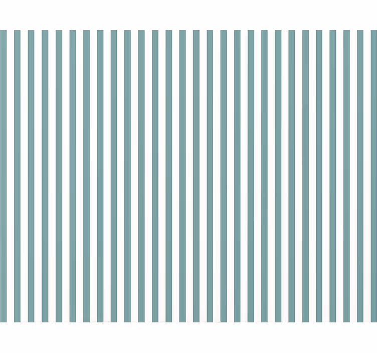 Blauw rolgordijn in teal streepjespatroon - TenStickers