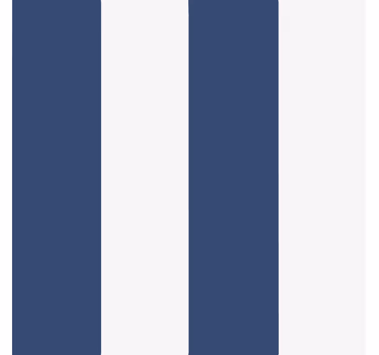 Blauw rolgordijn klassiek nautisch streepje - TenStickers