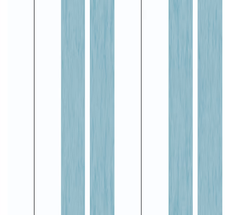 Blauw rolgordijn turquoise schaduwstrepen - TenStickers