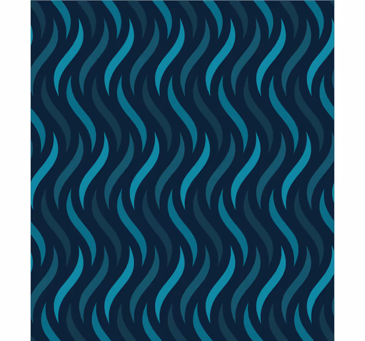 Blauw rolgordijn met golvende textuur - TenStickers