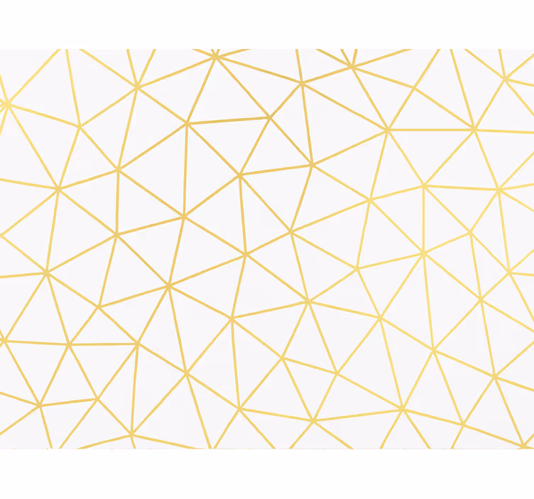 Modern rolgordijn gouden geometrische prismamosaïek - TenStickers