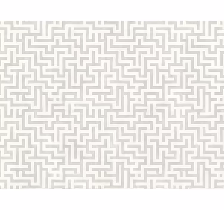 Modern rolgordijn zilver labyrint design - TenStickers
