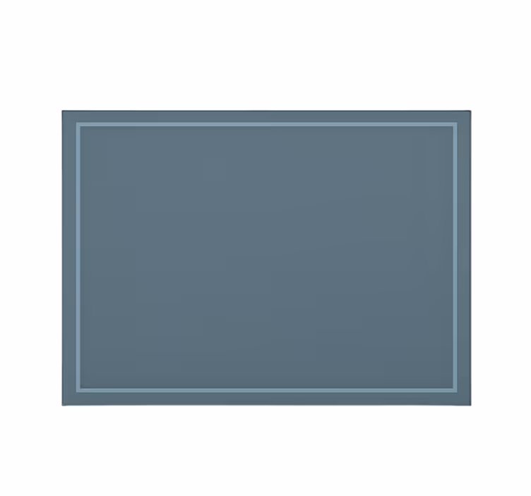 Blauw rolgordijn met eenvoudig randontwerp - TenStickers