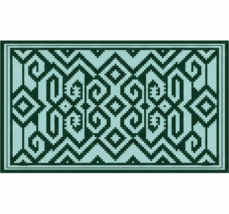 Rolgordijn groen kleuren van de mapuche - TenStickers