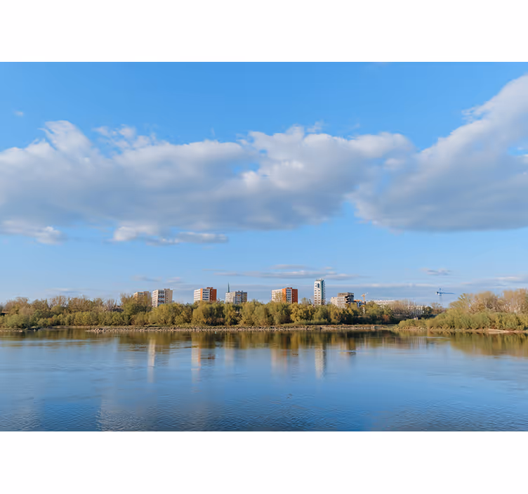 Rolgordijn woonkamer warsaw aan de wisla - TenStickers