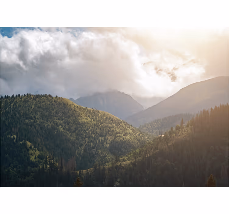 Rolgordijn woonkamer tatra nationaal park - TenStickers