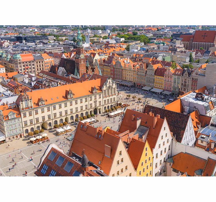 Rolgordijn woonkamer wrocław - TenStickers