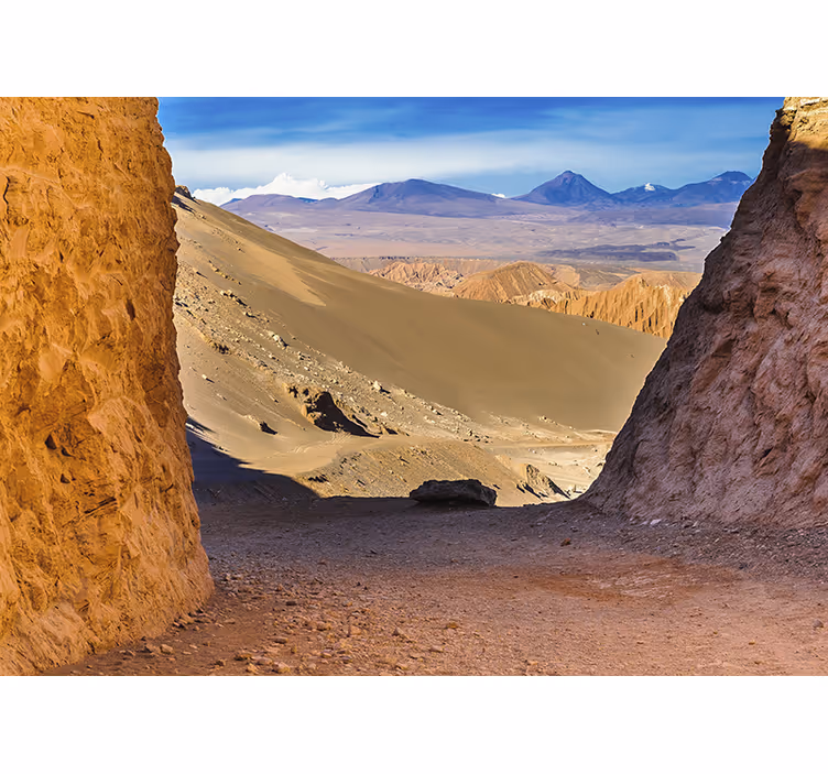 Rolgordijn woonkamer atacama woestijn ontwerp - TenStickers
