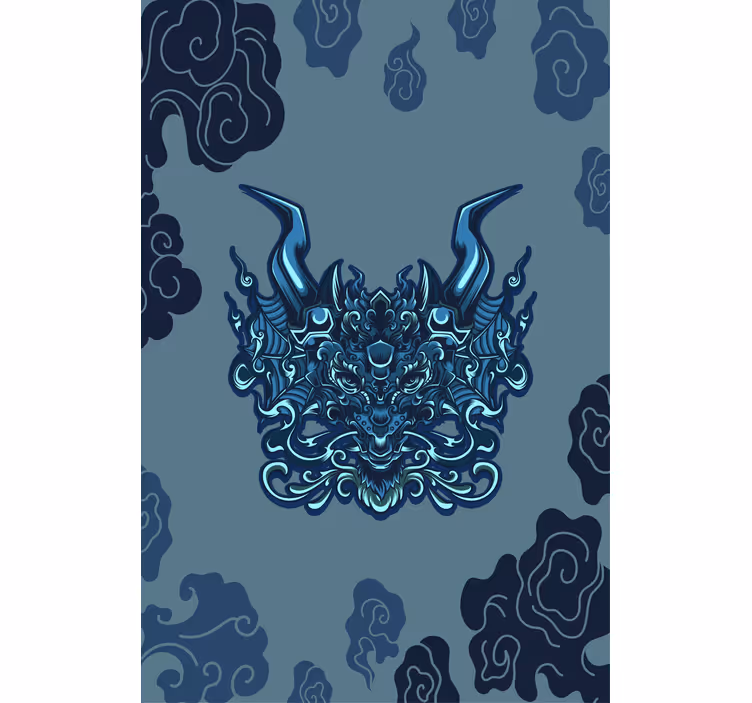 Rolgordijn woonkamer mythical dragon - TenStickers