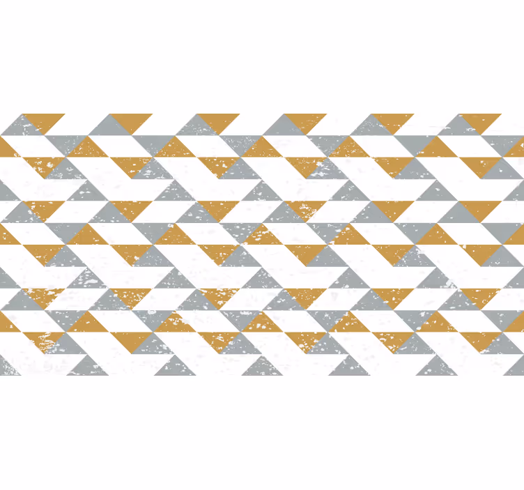 Wit rolgordijn keuken geometrisch grunge - TenStickers