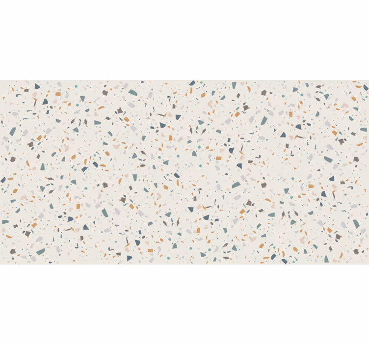 Rolgordijn beige met beige terrazzo motief - TenStickers