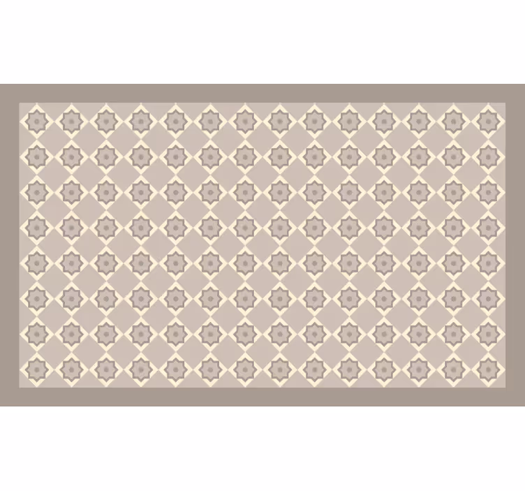 Rolgordijn beige cementbeige tegels - TenStickers