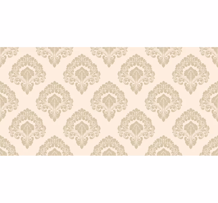 Rolgordijn beige met gouden bloemenpatroon frankrijk - TenStickers