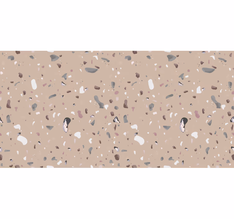 Rolgordijn beige met beige terrazzo patroon - TenStickers