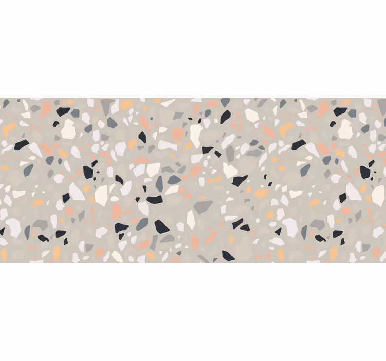 Rolgordijn beige beige terrazzo - TenStickers