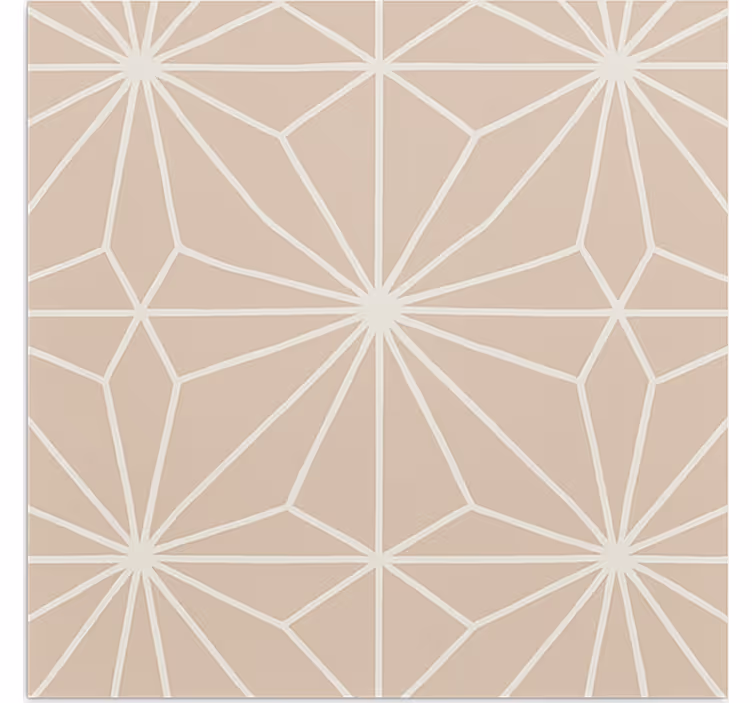 Rolgordijn beige met beige sterrenpatroon - TenStickers