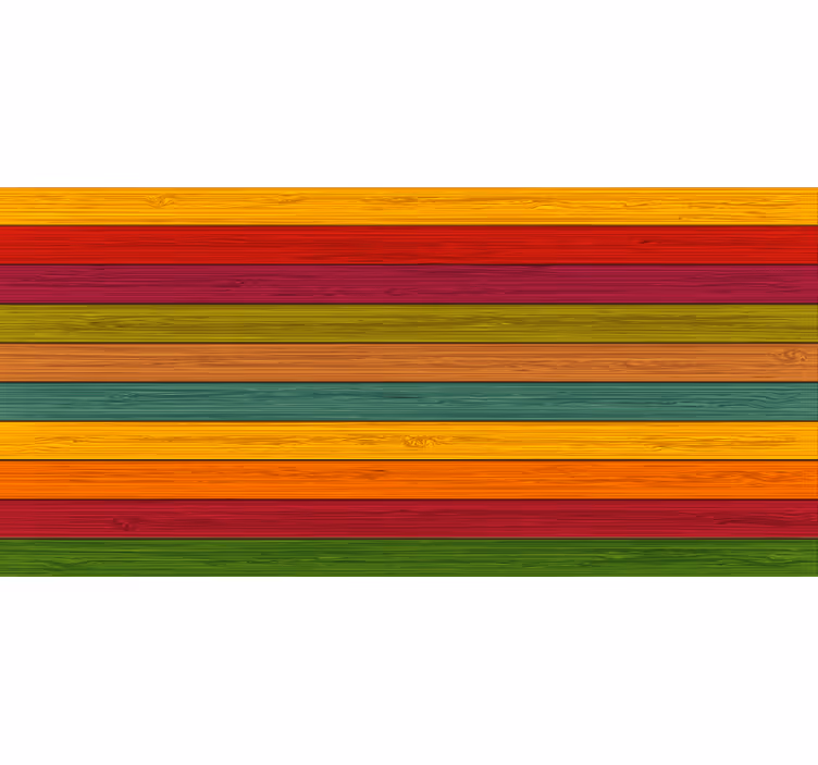 Rolgordijn slaapkamer met multicolor houtlook vinylvloer - TenStickers
