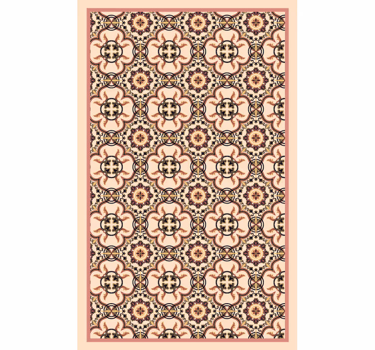 Rolgordijn slaapkamer patroon vintage tegels - TenStickers